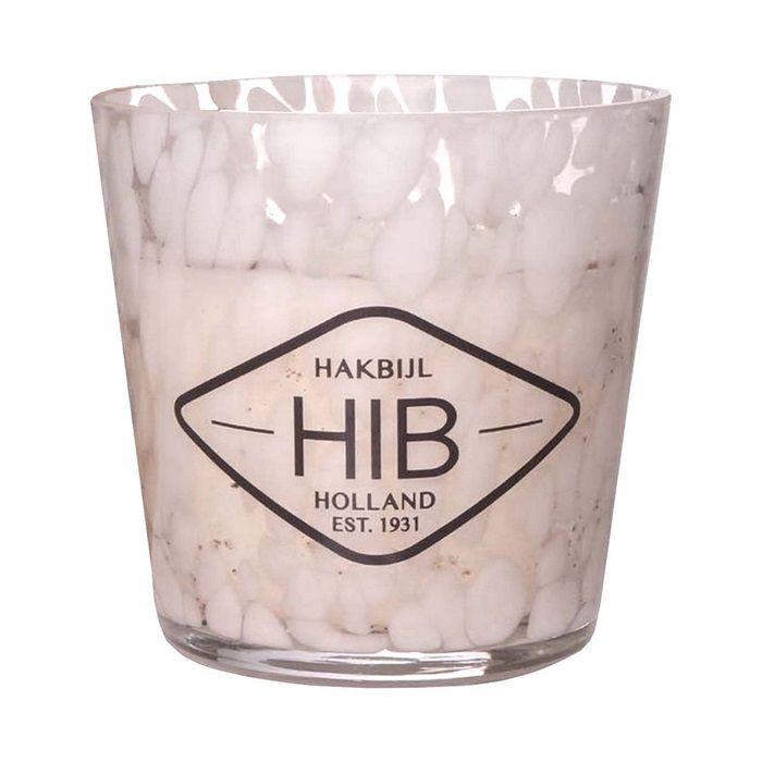 Hib Conical Scented Candle tijger white H11,5 D12