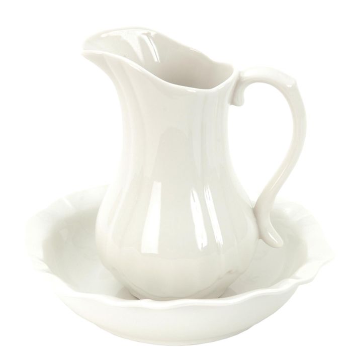 Wash bowl with pitcher ? 24x5 cm / 16x13x21 cm - pcs     