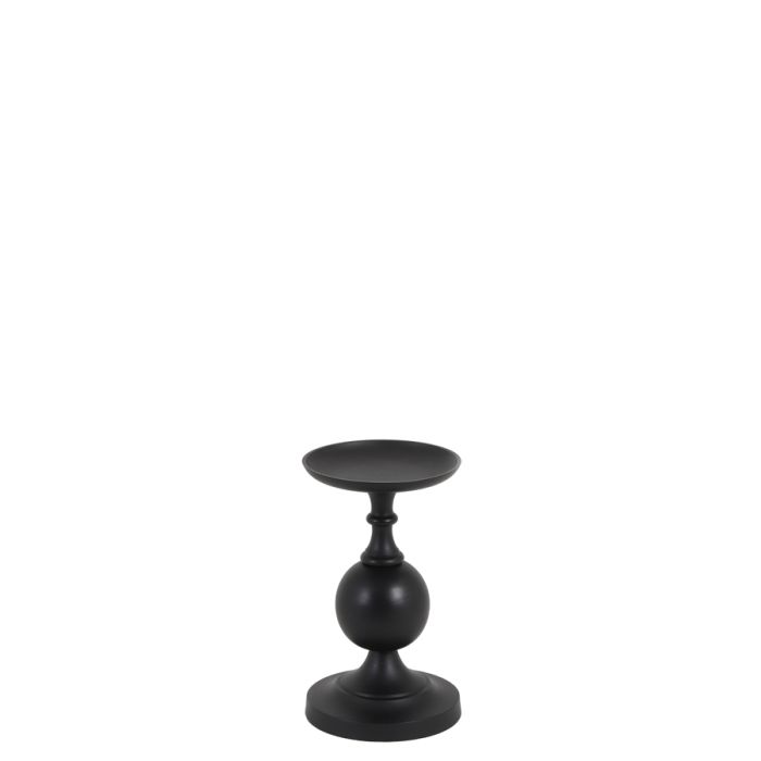 Candle holder Ø17x29 cm LESANE matt black