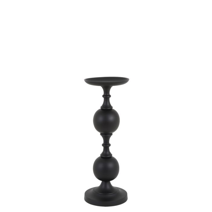 Candle holder Ø17x48 cm LESANE matt black