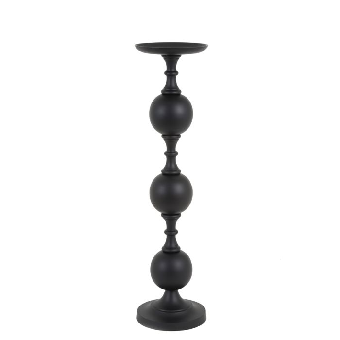 Candle holder Ø17x67 cm LESANE matt black