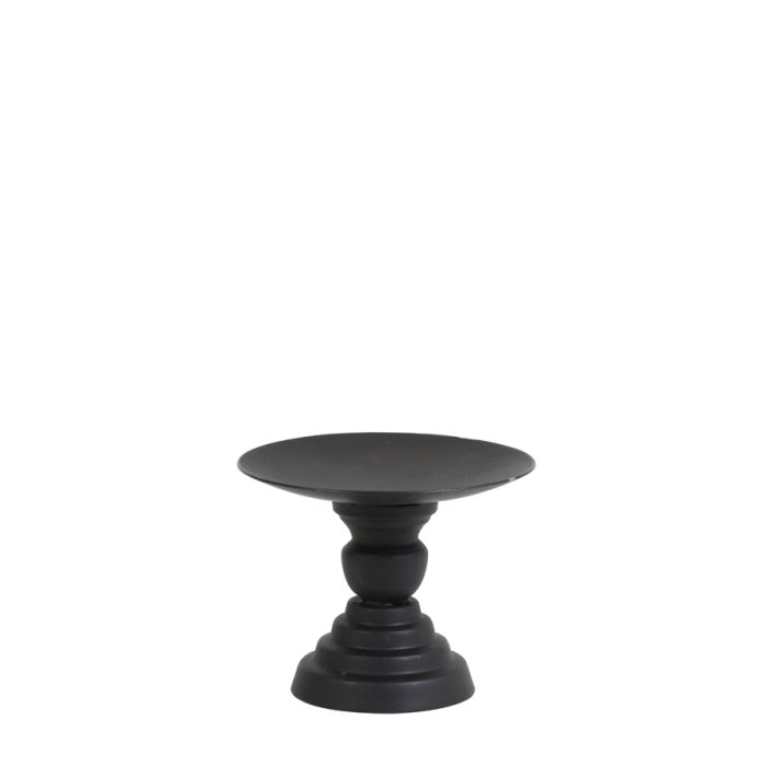 Candle holder Ø10,5x8,5 cm POZZO matt black