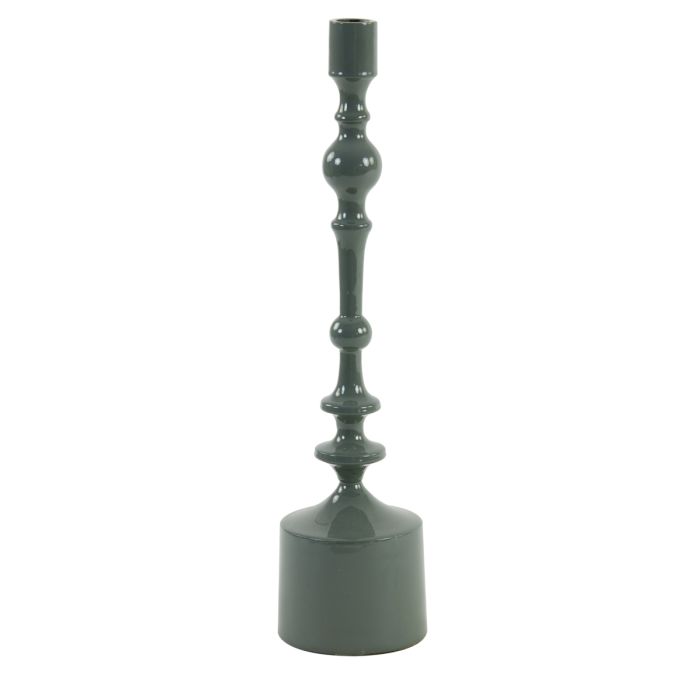 Candle stick Ø10x42 cm SHEVA shiny olive green