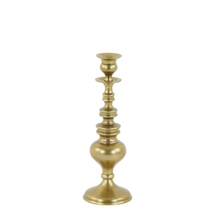 Candle stick Ø10x31 cm LIZET antique gold