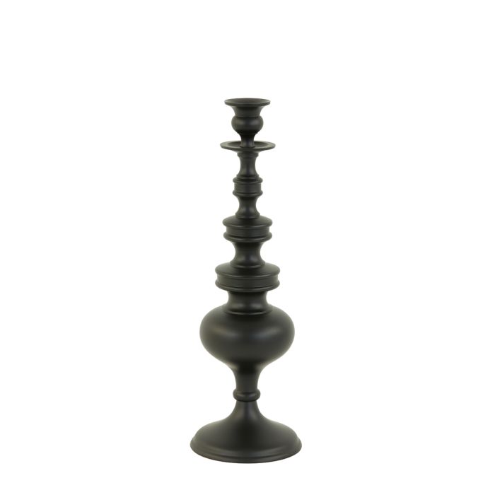 Candle stick Ø13x42 cm LIZET matt black