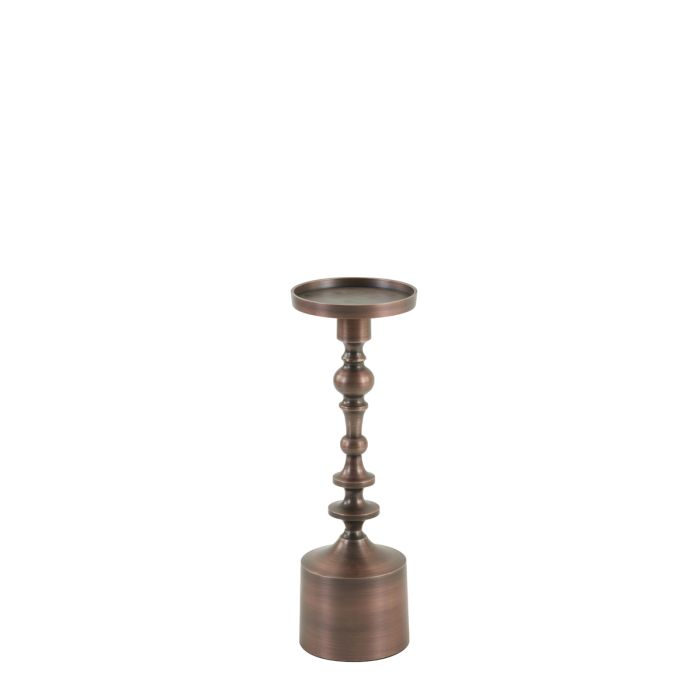 Candle holder Ø11x33 cm SHEVA matt antique copper