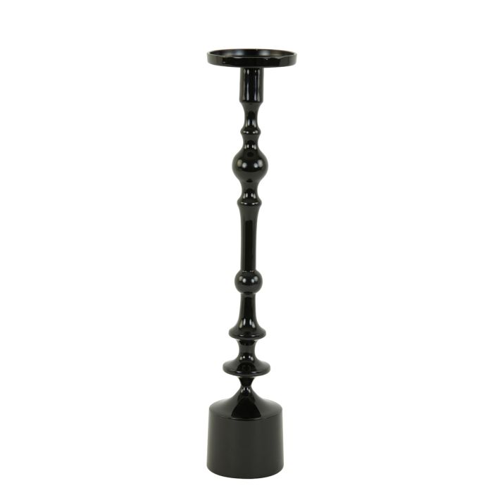 Candle holder Ø11x54 cm SHEVA shiny black