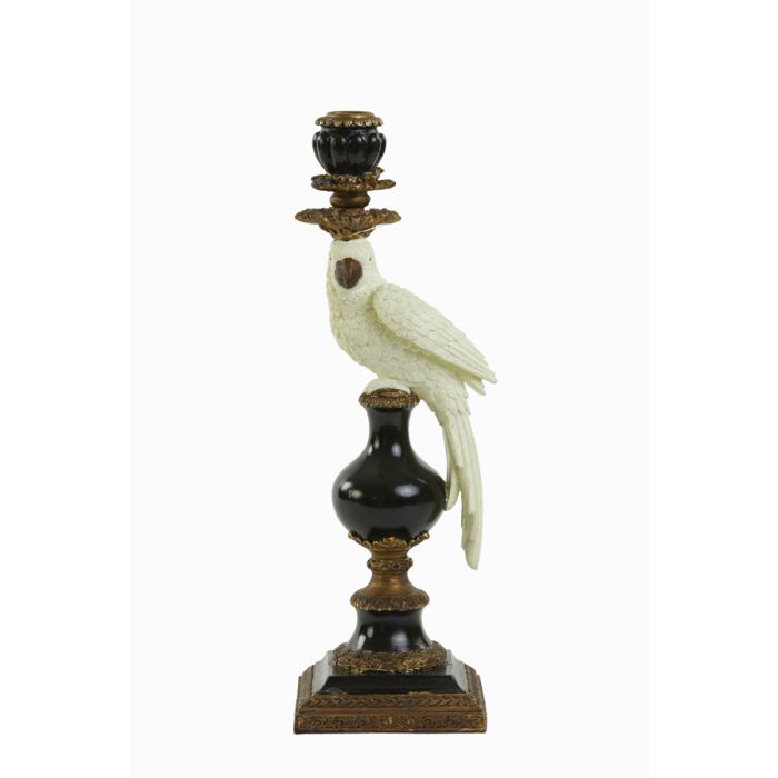 Candle stick 13x12x37,5 cm NYASA antique bronze-black-cream