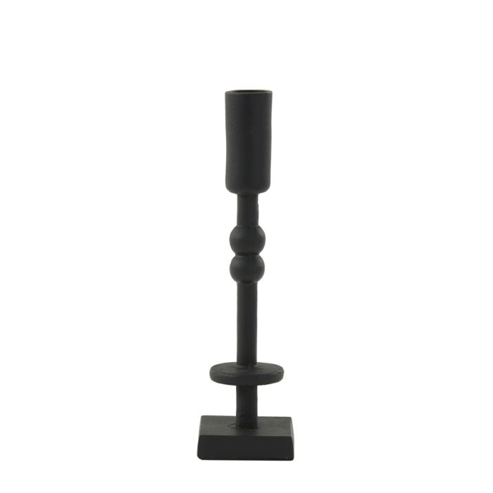 Candle stick 6x6x23 cm KABIRA matt black