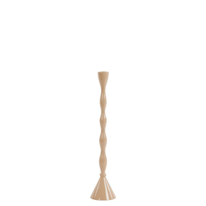 Candle stick Ø8,5x40,5 cm PALINI shiny light peach