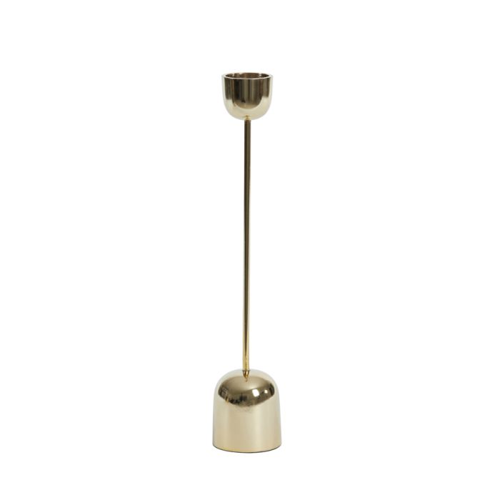 Candle stick tealight Ø6,5x30,5 cm KANDY shiny gold