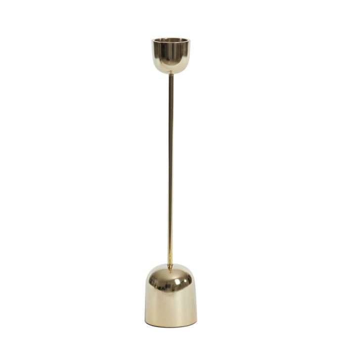 Candle stick tealight Ø6,5x35,5 cm KANDY shiny gold