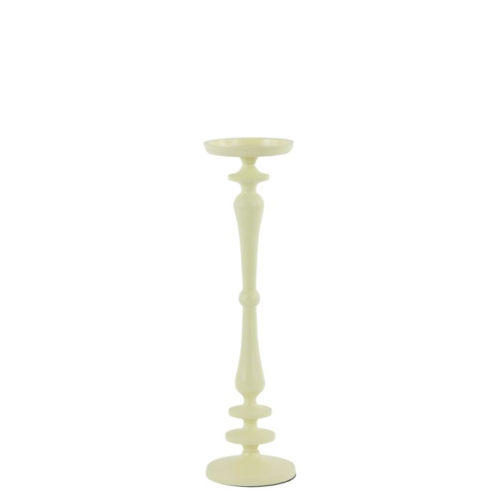 Candle holder Ø11x40 cm YAHVI matt light yellow