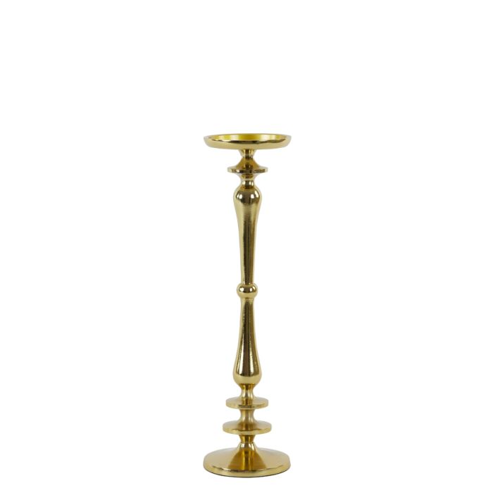 Candle holder Ø11x40 cm YAHVI shiny gold