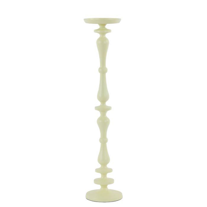 Candle holder Ø11x51 cm YAHVI matt light yellow