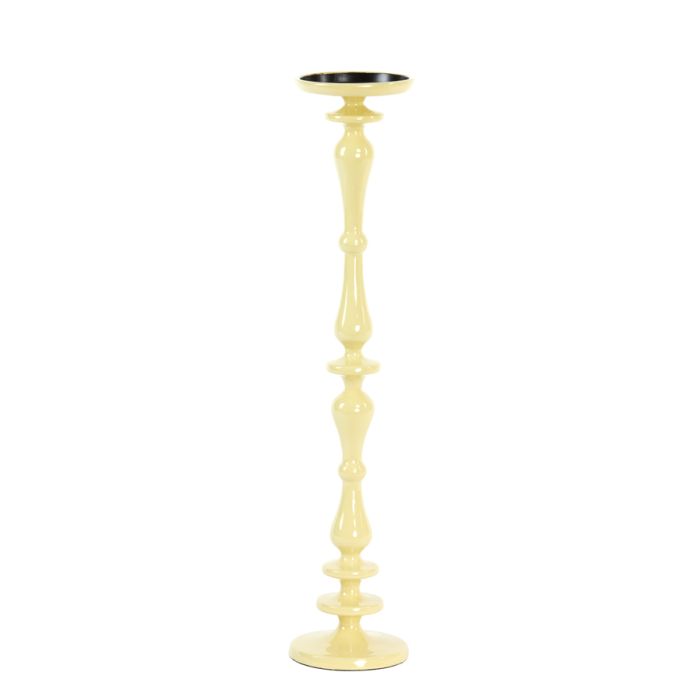 Candle holder Ø11x51 cm YAHVI shiny yellow