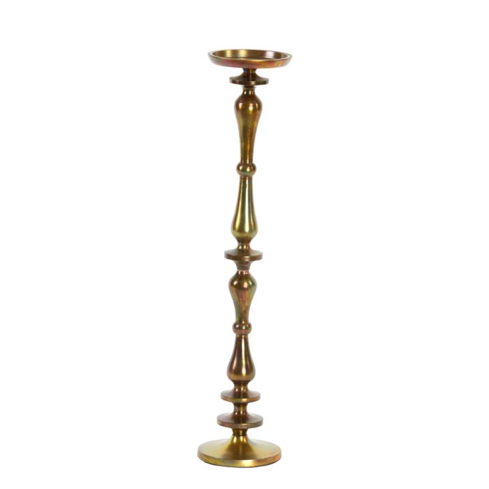 Candle holder Ø11x51 cm YAHVI gold oil finish