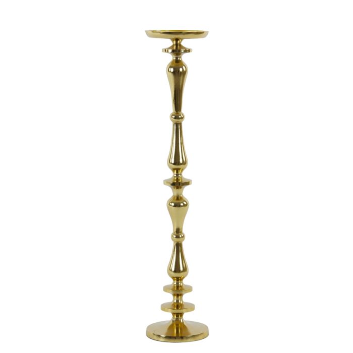 Candle holder Ø11x51 cm YAHVI shiny gold