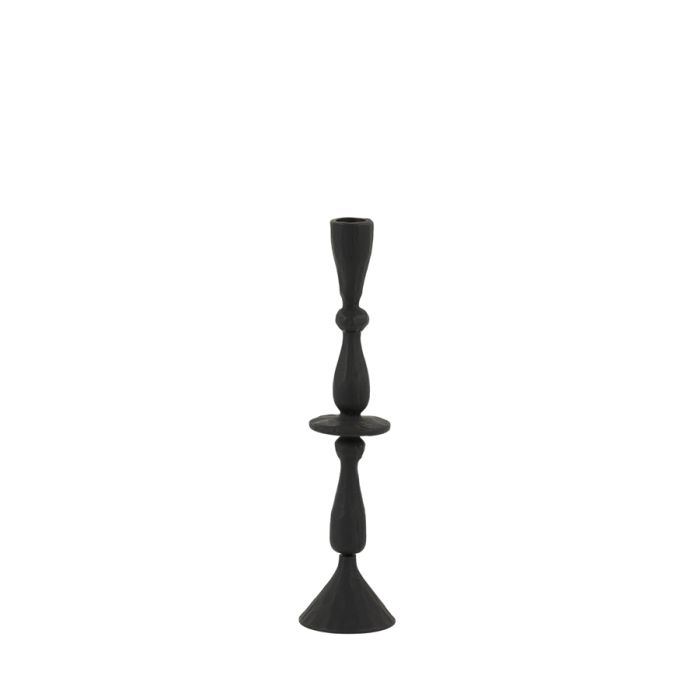 Candle holder Ø7x28,5 cm CASANDRA matt black