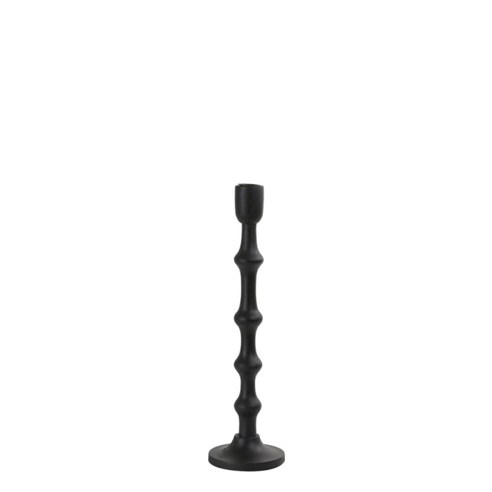 Candle stick Ø11x40 cm TAKINO wood matt black