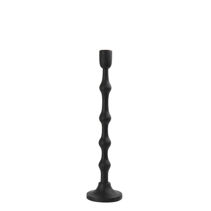 Candle stick Ø12x50 cm TAKINO wood matt black