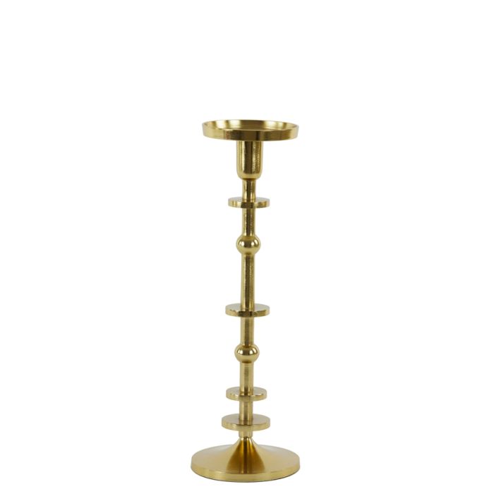 Candle holder Ø14,5x46 cm YAIRA shiny gold