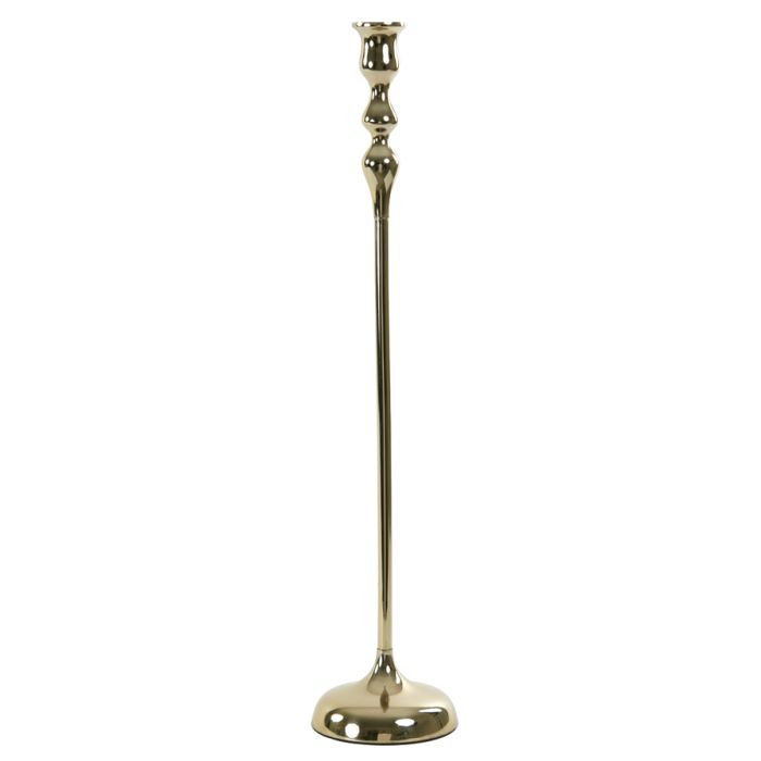 Candle stick Ø13x62 cm MUTALE shiny gold