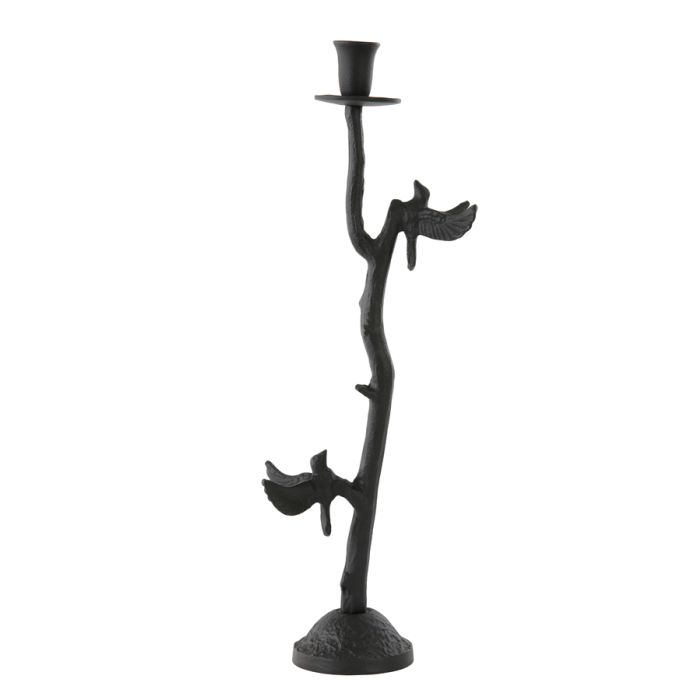 Candle stick 18x10x49,5 cm BIRD matt black