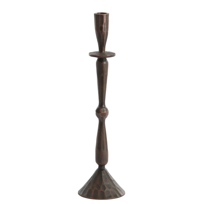 Candle stick Ø10,5x39 cm CASANDRA copper brown