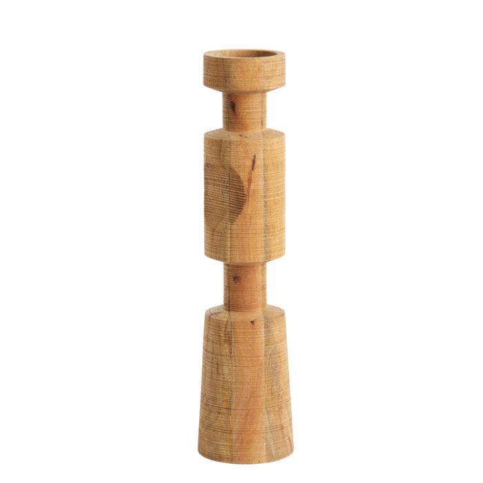 Candle holder Ø12x50,5 cm EXUMAS wood natural