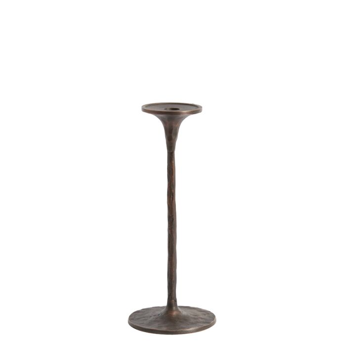 Candle stick Ø12,5x30 cm RAIDHOO copper brown