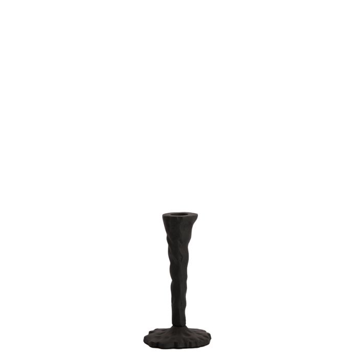 Candle stick Ø9x16 cm SOLAMAZA matt black