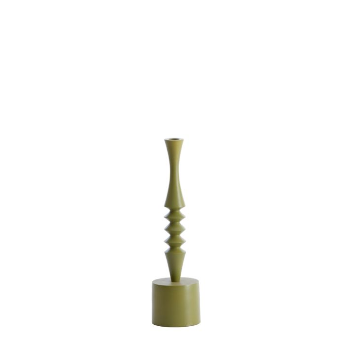 Candle stick Ø10x35 cm MISTRY olive green