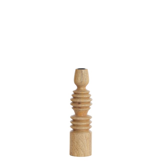 Candle stick Ø7,5x28 cm AFIFE wood natural