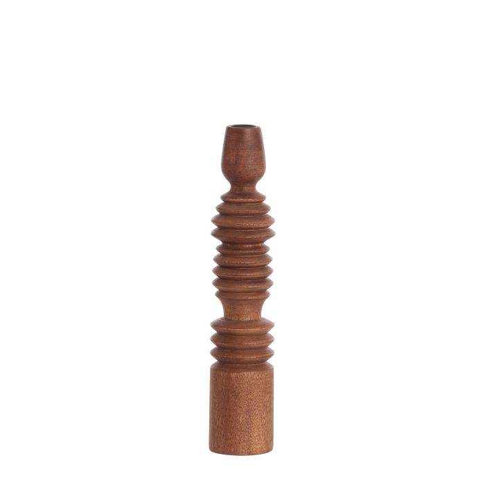 Candle stick Ø7,5x36 cm AFIFE wood russet