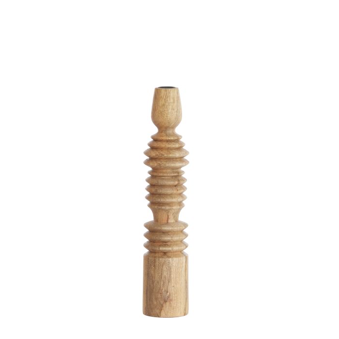 Candle stick Ø7,5x36 cm AFIFE wood natural