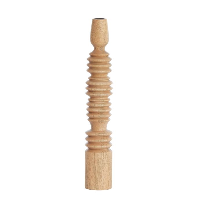 Candle stick Ø7,5x45,5 cm AFIFE wood natural