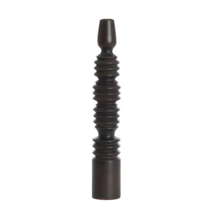 Candle stick Ø7,5x45,5 cm AFIFE wood dark brown