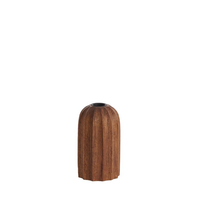 Candle holder Ø7,5x13 cm OFIR wood russet