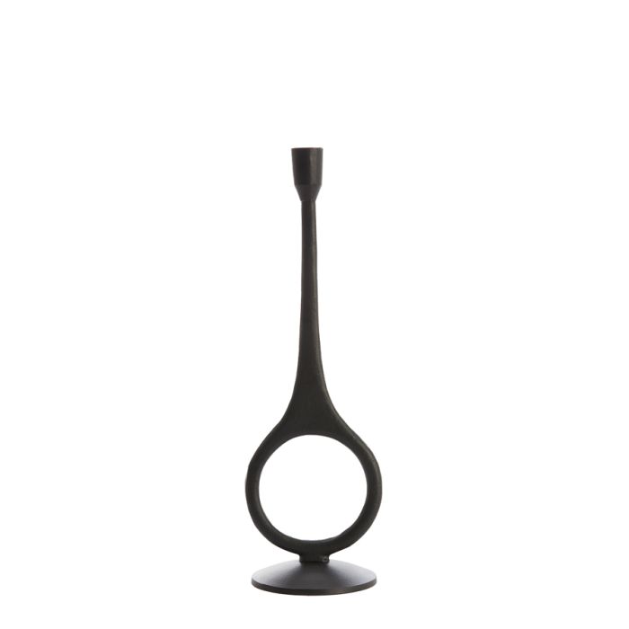 Candle stick Ø13x46 cm ANTIGA matt black