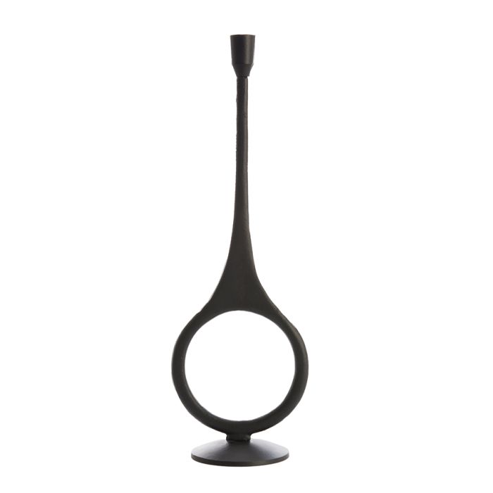 Candle stick Ø13x55 cm ANTIGA matt black