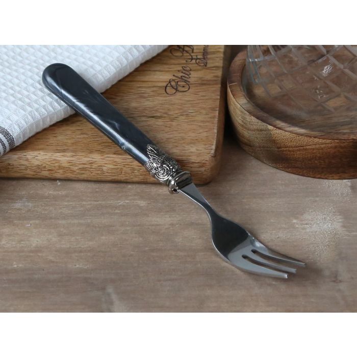 Linas Cake Fork w. silver deco 