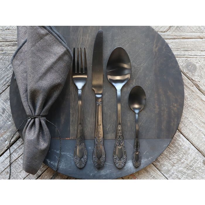 Cutlery w. decor set of 4