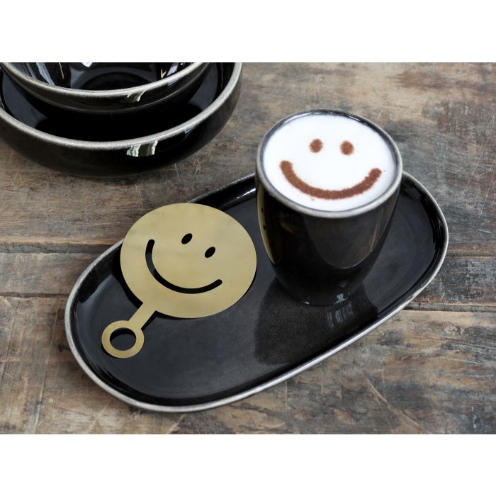Coffee Stencil Smiley