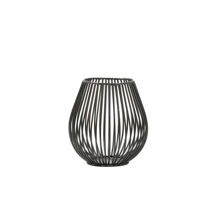 Tealight Ø11x11 cm VENADE matt black