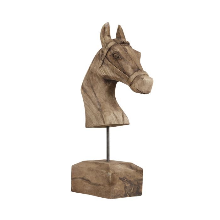 Ornament 25x14x48 cm HORSE wood weather barn