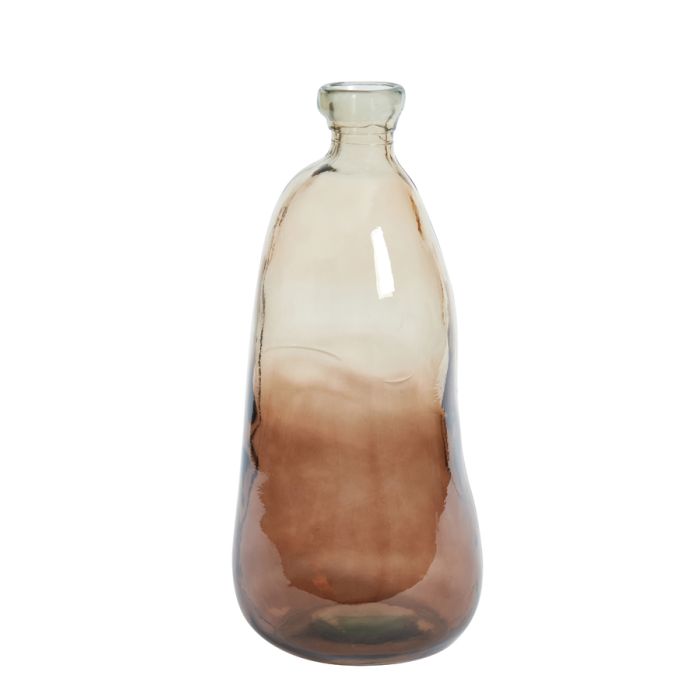 Vase Ø22x51 cm LIDO glass dark brown-sand