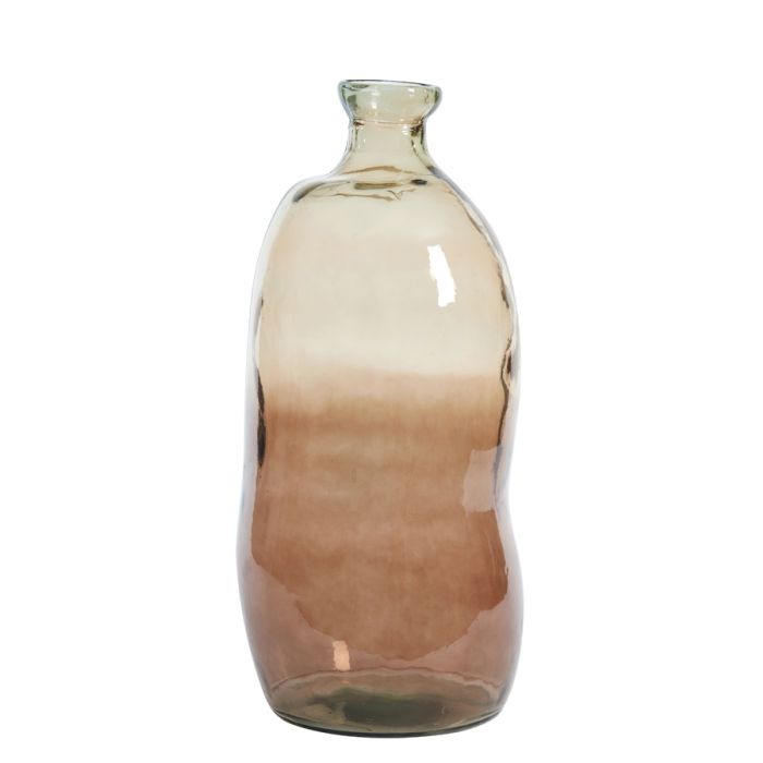 Vase Ø34x73 cm ALTINO glass dark brown-sand