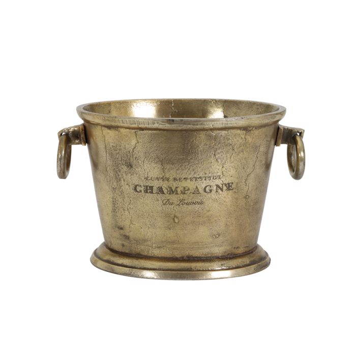 Champagne cooler 39x25x25 cm CRISTAL antique bronze