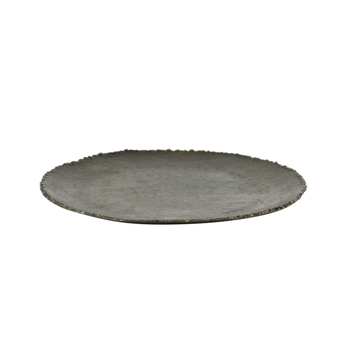 Dish 41x39x2,5 cm XIBOR antique bronze